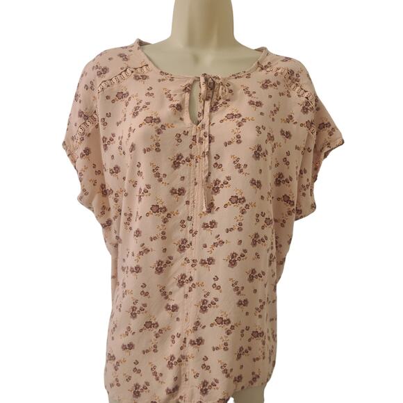 Como Tops - Como Vintage Boho Blouse Floral Peasant Light XXL Lightweight